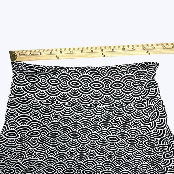 Soybu Athletic Skirt Size Medium Black and white color way stretch pull on - Picture 3 of 10